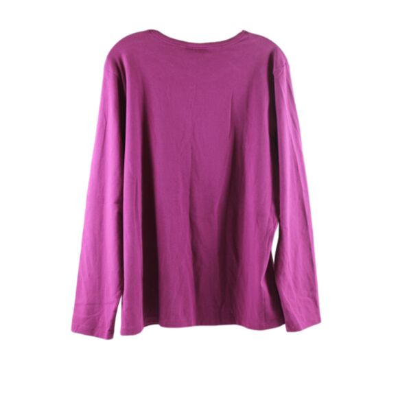 Style & Co Pink Women's Long Sleeve Pullover Shirt Size 2X 026 - Picture 6 of 6